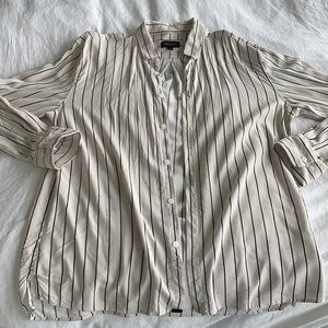 ZANEROBE PINSTRIPE LS SHIRT